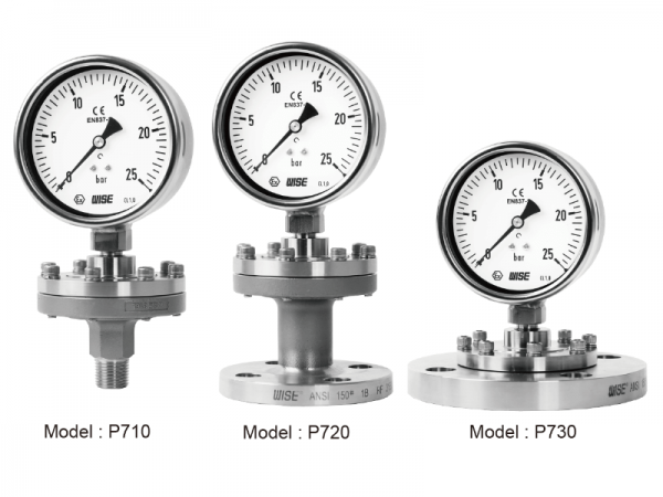 Đồng hồ áp suất màng P710 - 20 - 30 - 1