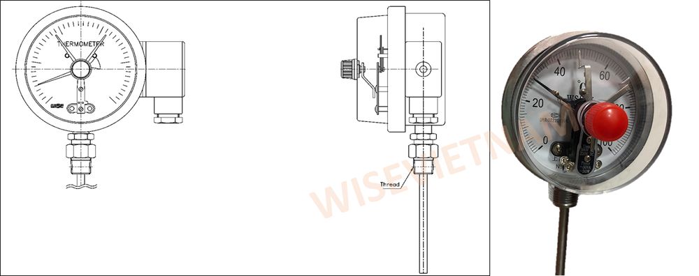 Bản vẽ đồng hồ nhiệt độ - 11