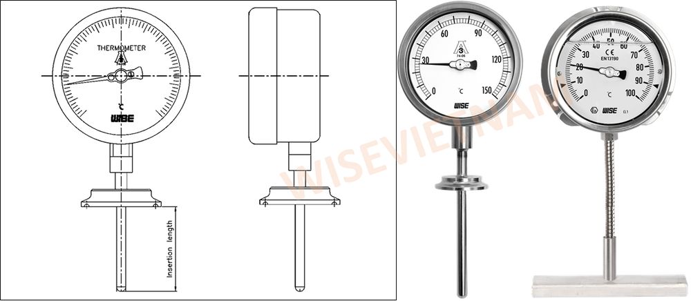 Bản vẽ đồng hồ nhiệt độ - 4
