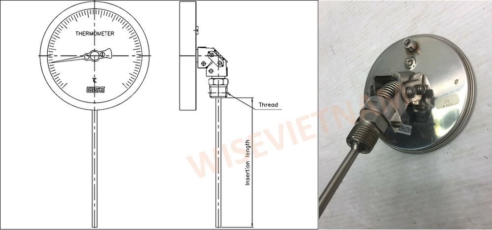 Bản vẽ đồng hồ nhiệt độ - 5