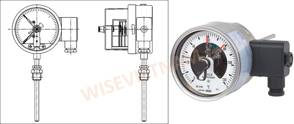 Bản vẽ đồng hồ nhiệt độ - 8