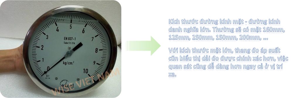Đồng hồ áp suất 10kg - 6