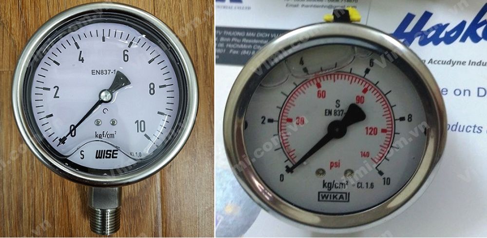 Đồng hồ áp suất 0 - 10 kg/cm2
